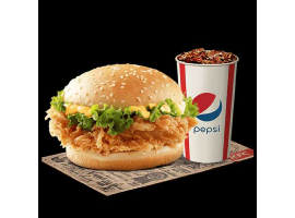 KFC Krunch Burger + Drink For Rs.370/-